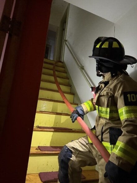 Search and rescue training in acquired structure