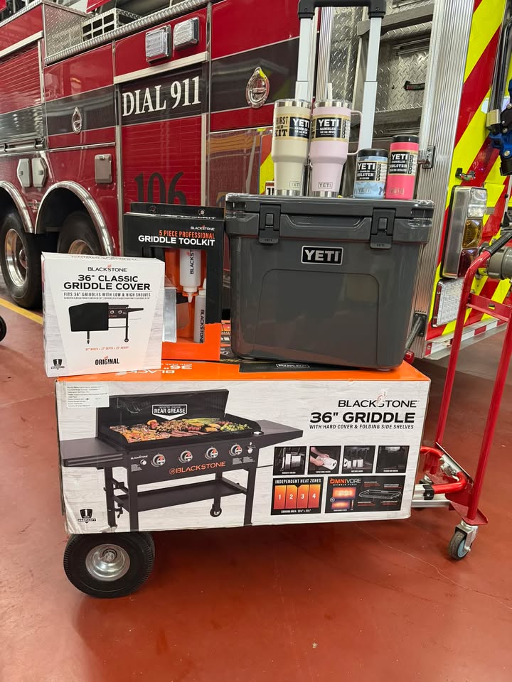 FREE RAFFLE
WIN THIS YETI AND BLACKSTONE!