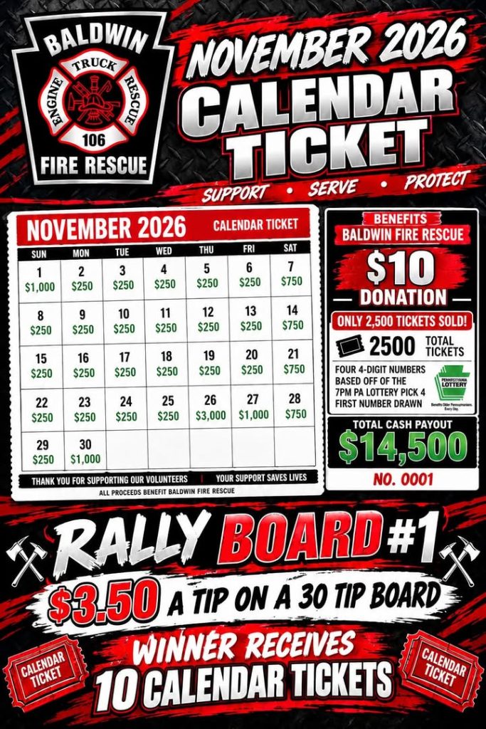 Win 10 of our November Cash Calendar tickets!